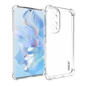 Protector de telefon din silicon ENKAY (rezistență medie la impact, colț cu pernă de aer) TRANSPARENT Honor 90 5G