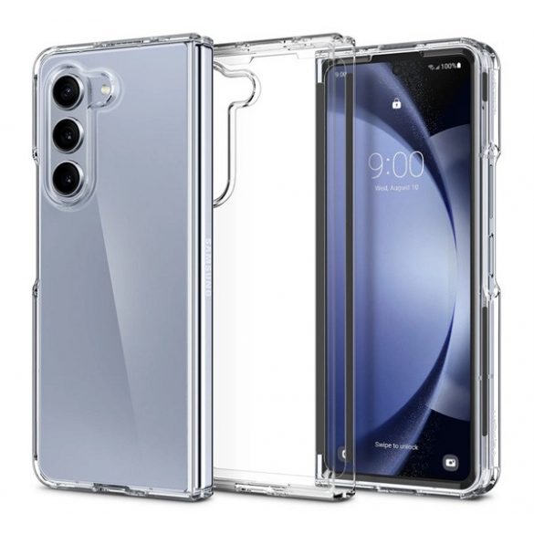 Protectie de telefon din plastic SPIGEN ULTRA HYBRID (rezistenta la impact mediu, cadru perna de aer din silicon) TRANSPARENT Samsung Galaxy Z Fold5 5G (SM-F946)