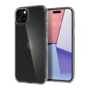 SPIGEN ALM FC sticla de protectie pentru ecran 2buc (2.5D, fara amprenta, foarte rezistent la zgarieturi, 9H, ultra-subtire, evidentiere de culoare) TRANSPARENT Apple iPhone 15