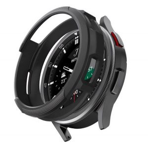 Cadru ceas din silicon SPIGEN LIQUID AIR (rezistenta la socuri) NEGRU Samsung Galaxy Watch 6 Classic 43 mm (SM-R950)