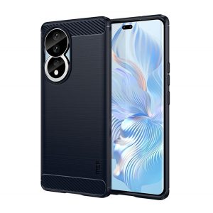 MOFI Husă silicon pentru telefon (impact mediu rezistent, bubble heel, periat, model de carbon) CUTTING BLOCK Honor 90 5G