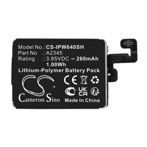 Baterie Li-Polymer CAMERON SINO (3,85V/260mAh, compatibilă cu Apple A2345) NEGRU Apple Watch Series 6 40mm