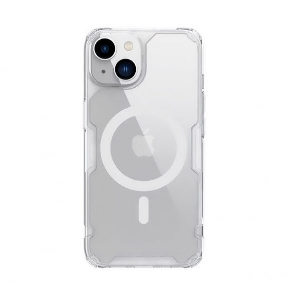 Protector de telefon din plastic NILLKIN NATURE PRO MAGNETIC (rezistență medie la impact, colț cu pernă de aer, atașament Magsafe) TRANSPARENT Apple iPhone 15 Plus