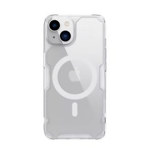 Protector de telefon din plastic NILLKIN NATURE PRO (cadru din silicon, rezistenta medie la impact, colt cu perna de aer) TRANSPARENT Apple iPhone 15