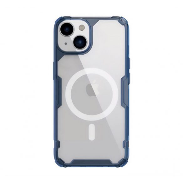 Protector de telefon din plastic NILLKIN NATURE PRO (cadru din silicon, rezistenta medie la impact, colt cu perna de aer) ALBASTRU INCHIS Apple iPhone 15