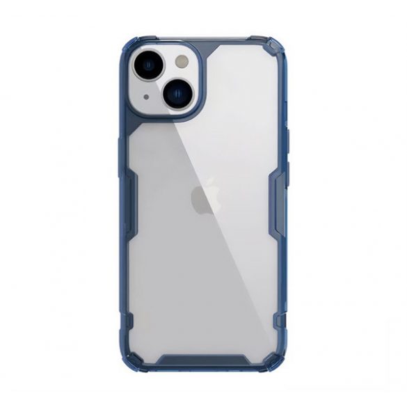 Protector de telefon din plastic NILLKIN NATURE PRO (cadru din silicon, rezistenta medie la impact, colt cu perna de aer) ALBASTRU INCHIS Apple iPhone 15 Plus