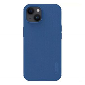 Protector de telefon din plastic NILLKIN SUPER FROSTED PRO (rezistență medie la impact, cauciucat, suprafață rugoasă) ALBASTRU ÎNCHIS Apple iPhone 15