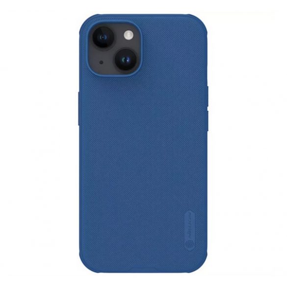 Protector de telefon din plastic NILLKIN SUPER FROSTED PRO (rezistență medie la impact, cauciucat, suprafață rugoasă) ALBASTRU ÎNCHIS Apple iPhone 15