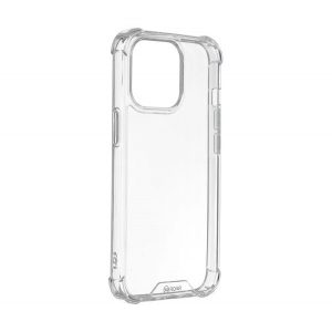 Protectie telefon din plastic ROAR JELLY ARMOR (cadru din silicon, rezistenta medie la impact, colt cu perna de aer) TRANSPARENT Apple iPhone 15 Plus