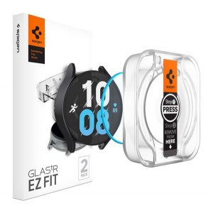 SPIGEN EZ FIT sticlă de protecție pentru ecran 2buc (2.5D, 0.2mm, ultra-subțire, 9H) TRANSPARENT Samsung Galaxy Watch 6 40mm (SM-R930), Samsung Galaxy Watch 6 eSIM 40mm (SM-R935)