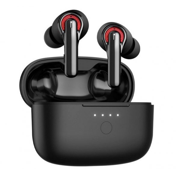 Căști bluetooth TRIBIT FLYBUDS C1 BTH93 STEREO (v5.2, TWS, microfon, filtru de zgomot + carcasă de încărcare) NEGRU