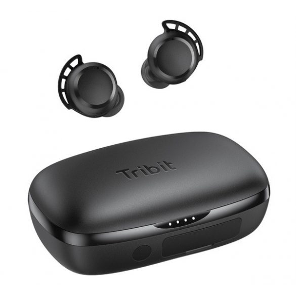 Căști bluetooth TRIBIT FLYBUDS 3 BTH92SC STEREO (v5.3, TWS, microfon, filtru de zgomot, IPX7 rezistent la apă + carcasă de încărcare) NEGRU