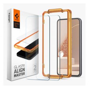 SPIGEN ALM FC sticlă de protecție pentru ecran 2 buc (2.5D, fără amprente, foarte rezistent la zgârieturi, 9H, ultra-subțire, evidențiere a culorilor) TRANSPARENT Samsung Galaxy S23 FE (SM-S711)