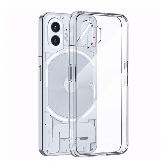 Protectie din silicon pentru telefon (rezistenta la impact, cadru din plastic, spate acrilic, protectie pentru camera) TRANSPARENT Nimic Telefon (2)