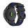 Curea de schimb (dimensiune personalizată, 20 mm, silicon, cataramă neagră, conexiune QuickFit) NEGRU/ALBASTRU ÎNCHIS Garmin Fenix ​​​​6S, Garmin Epix Pro (Gen2) 42 mm, Garmin Fenix ​​​​5S, Garmin Fenix ​​​​5S Plus, Garmin Fenix ​​​6S Pro, Garmin Fe