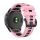 Curea de schimb (dimensiune personalizată, 20 mm, silicon, cataramă neagră, conexiune QuickFit) ROZ/NEGRU Garmin Fenix ​​​​6S Pro, Garmin Fenix ​​​​6S Pro Solar, Garmin Fenix ​​​​6S Sapphire, Garmin Fenix ​​​​6S Solar, Garmin Fenix ​​7S, Garmin Feni