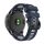 Curea de schimb (dimensiune personalizată, 20 mm, silicon, cataramă neagră, conexiune QuickFit) ALBASTRU ÎNCHIS/NEGRU Garmin Fenix ​​​​6S Pro Solar, Garmin Epix Pro (Gen2) 42 mm, Garmin Fenix ​​​​5S, Garmin Fenix ​​​​5S Plus, Garmin Fenix ​​​​6S, Ga