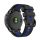 Curea de schimb (dimensiune personalizată, 26 mm, silicon, cataramă neagră, conexiune QuickFit) NEGRU/ALBASTRU ÎNCHIS Garmin Epix Pro (Gen2) 51 mm, Garmin Fenix ​​​​5X, Garmin Fenix ​​​​6X, Garmin Fenix ​​​​6X Pro, Garmin Fenix ​​​​6X Pro Sapphire, 