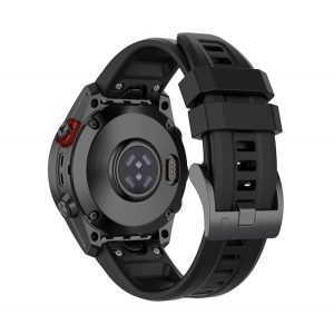 Curea de schimb (dimensiune personalizată, 20 mm, silicon, conexiune QuickFit) NEGRU Garmin Epix Pro (Gen2) 42 mm, Garmin Fenix ​​​​5S, Garmin Fenix ​​​​5S Plus, Garmin Fenix ​​​​6S, Garmin Fenix ​​​​6S Pro, Garmin Fenix ​​6S Pro Solar, Garmin Fenix