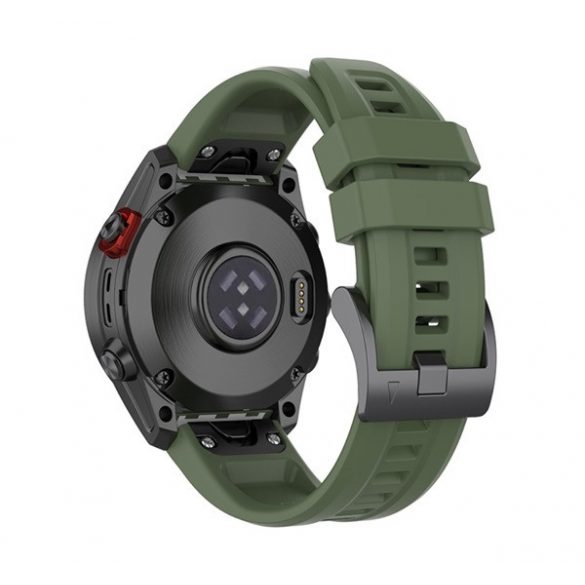 Curea (dimensiune personalizată, 20 mm, silicon, reglabilă, conexiune QuickFit) pentru Garmin Fenix 6S Pro Solar, Garmin Fenix 7S, Garmin Fenix 7S Pro Solar, Garmin Fenix 7S Solar, Garmin Epix P