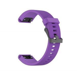 Curea de schimb (dimensiune personalizată, 20 mm, silicon, diamant, conexiune QuickFit) PURPLE Garmin Epix Pro (Gen2) 42 mm, Garmin Fenix ​​​​5S, Garmin Fenix ​​​​5S Plus, Garmin Fenix ​​​​6S, Garmin Fenix ​​​​6S Pro, Garmin Fenix ​​​​6S Pro Solar, 