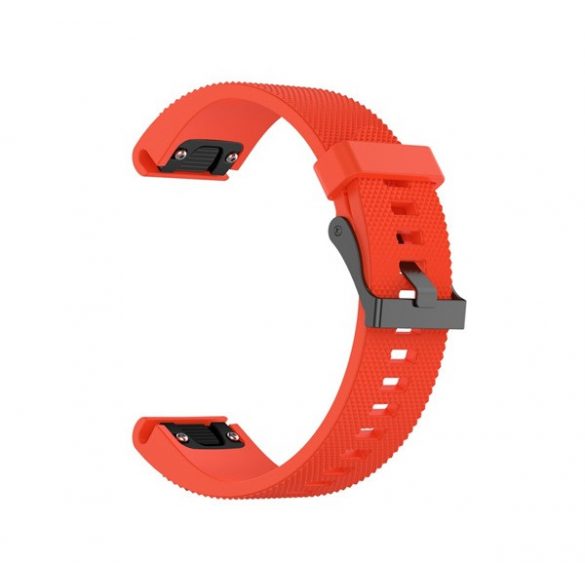 Curea de schimb (dimensiune personalizată, 20 mm, silicon, diamant, conexiune QuickFit) RED Garmin Epix Pro (Gen2) 42 mm, Garmin Fenix ​​​​5S, Garmin Fenix ​​​​5S Plus, Garmin Fenix ​​​​6S, Garmin Fenix ​​​​6S Pro, Garmin Fenix ​​​​6S Pro Solar, Gar