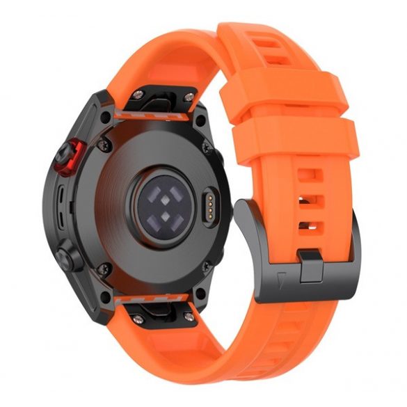 Curea (personalizată, 22 mm, silicon, reglabilă, conexiune QuickFit) NARANSSÁRGA Garmin Fenix 5, Garmin Fenix 7, Garmin Fenix 6, Garmin Fenix 3, Garmin Fenix 6 Sapphire, Garmin Fenix 6 So