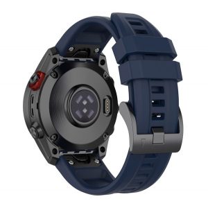 Curea de schimb (dimensiune personalizată, 22 mm, silicon, conexiune QuickFit) ALBASTRU ÎNCHIS Garmin Epix (Gen2), Garmin Fenix ​​​​3, Garmin Fenix ​​​​3 HR, Garmin Fenix ​​​​5, Garmin Fenix ​​​​6, Garmin Fenix ​​​​6 Pro, Garmin Fenix ​​​​6 Pro Sola