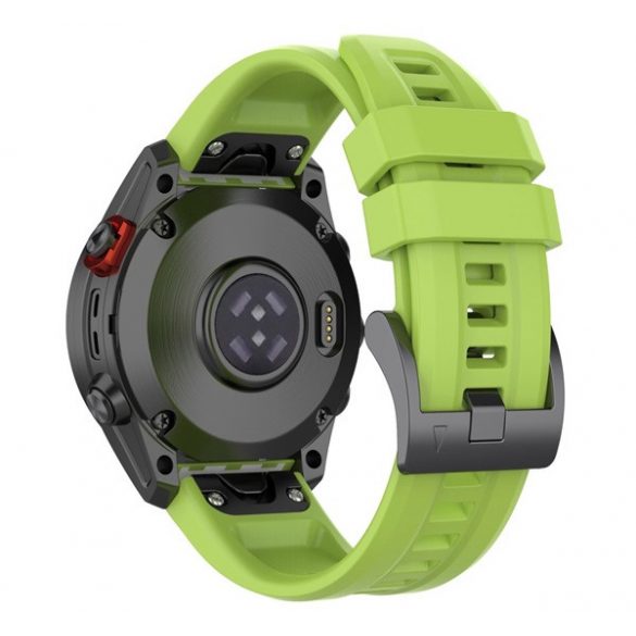 Curea de schimb (dimensiune personalizată, 22mm, silicon, conexiune QuickFit) VERDE DESCHIS Garmin Fenix ​​​​7, Garmin Fenix ​​​​6, Garmin Fenix ​​​​5, Garmin Epix (Gen2), Garmin Fenix ​​​​3, Garmin Fenix ​​​​3 HR, Garmin Fenix ​​​​6 Pro, Garmin Fen