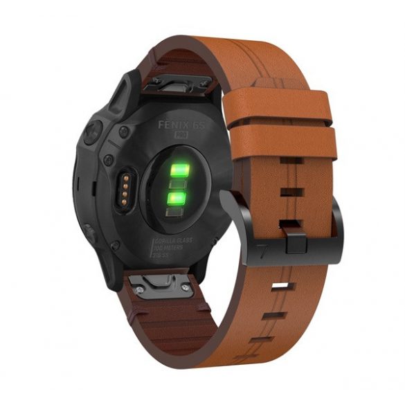 Curea de rezervă (dimensiune personalizată, 20mm, efect piele, conexiune QuickFit) MARO Garmin Fenix ​​​​6S, Garmin Fenix ​​​​6S Pro, Garmin Fenix ​​​​6S Sapphire, Garmin Fenix ​​​​5S, Garmin Fenix ​​​​6S Pro Solar, Garmin Fenix ​​​​6S Solar, Garmin