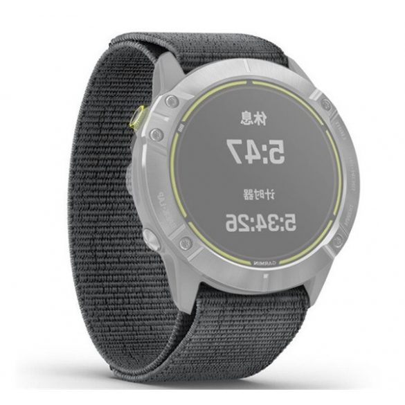 Curea de schimb (dimensiune personalizată, 26 mm, nailon, Velcro, respirabilă) GR ÎNCHIS Garmin Fenix ​​​​6X, Garmin Fenix ​​​​6X Pro Solar, Garmin Fenix ​​​​5X, Garmin Fenix ​​​​7X, Garmin Fenix ​​​​6X Pro, Garmin Fenix ​​​​6X Pro Sapphire, Garmin 