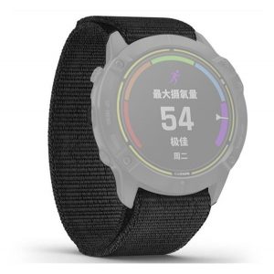 Curea de schimb (dimensiune personalizată, 22 mm, nailon, Velcro, respirabilă) NEGRU Garmin Fenix ​​​​3, Garmin Fenix ​​​​6, Garmin Fenix ​​​​6 Sapphire, Garmin Fenix ​​​​6 Pro, Garmin Fenix ​​​​5, Garmin Fenix ​​​​3 HR, Garmin Epix (Gen2), Garmin F