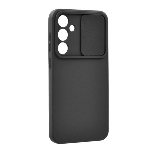 Protectie din silicon pentru telefon (mat, interior din microfibra de pluș, protecție pentru cameră) NEGRU Samsung Galaxy S23 FE (SM-S711)