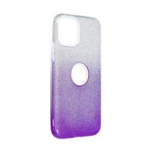 Protectie din silicon pentru telefon (interior din plastic, spate lucios, decupaj logo) PURPLE Apple iPhone 12 Pro, iPhone 12