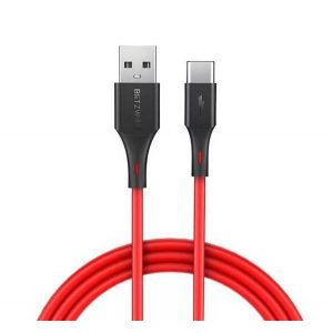 Cablu de date BLITZWOLF BW-TC15 (USB - Type-C, 100W, încărcător rapid 3.0, 180cm) ROȘU