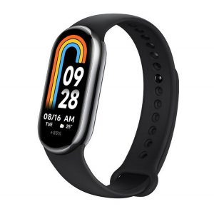 Bratara inteligenta bluetooth XIAOMI Smart Band 8 (v5.3, contor de activitate, monitor de somn, 120 moduri sport, rezistenta la apa, 5 ATM) NEGRU