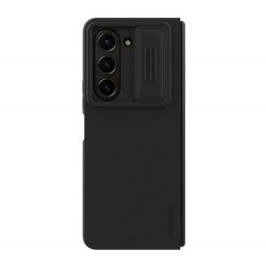 Protector de telefon din silicon NILLKIN CAMSHIELD SILKY (mat, interior din pluș din microfibră, protecție camerei, ecologic) NEGRU Samsung Galaxy Z Fold5 5G (SM-F946)