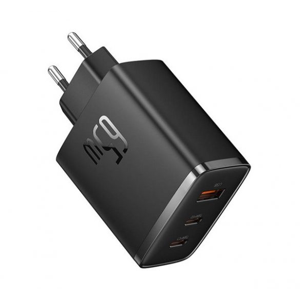 BASEUS OS-CUBE PRO Încărcător de curent alternativ USB+2 cu mufă Type-C (65W, GaN5, PD fast charger 3.0) NEGRU