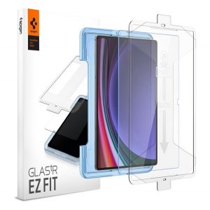 SPIGEN EZ FIT HD sticlă de protecție pentru ecran (2.5D, prietenos cu carcasă, ultra-subțire, 0.2mm, 9H + cadru auxiliar) TRANSPARENT Samsung Galaxy Tab S9 Ultra LTE (SM-X916), Galaxy Tab S9 Ultra WIFI (SM-X910)