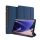 Husă DUX DUCIS DOMO în picioare, efect piele (FLIP activ, deschidere laterală, TRIFOLD, suport desktop, model textil) ALBASTRU ÎNCHIS Samsung Galaxy Tab S9 FE WIFI (SM-X510), Samsung Galaxy Tab S9 FE LTE (SM-X516)