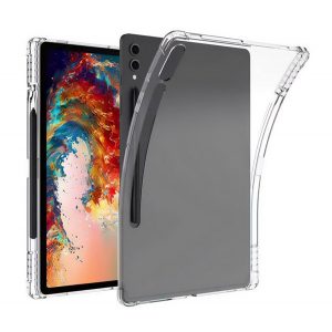 Protectie din silicon pentru telefon (rezistenta la impact, colt cu perna de aer, suport pentru creion) TRANSPARENT Samsung Galaxy Tab S9 Ultra WIFI (SM-X910), Samsung Galaxy Tab S9 Ultra LTE (SM-X916)