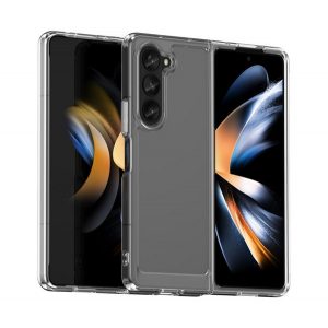 Protectie din silicon pentru telefon (rezistenta la impact mediu, cadru din plastic, spate acrilic, protectie pentru camera) TRANSPARENT Samsung Galaxy Z Fold5 5G (SM-F946)