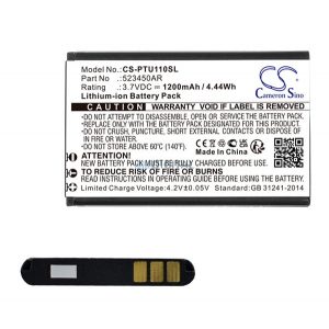 Baterie CAMERON SINO Li-Ion (3.7V/1200mAh, compatibilă cu Panasonic 523450AR) NEGRU