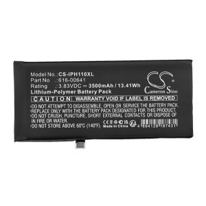 Baterie CAMERON SINO Li-Polymer (3.83V/3500mAh, compatibil cu Apple 616-00641) NEGRU Apple iPhone 11