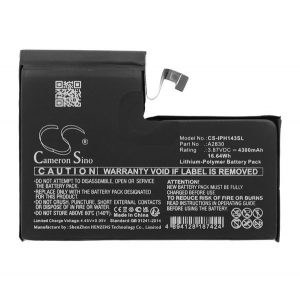 Baterie CAMERON SINO Li-Polymer (3,87V/4300mAh, compatibil cu Apple A2830) NEGRU Apple iPhone 14 Pro Max