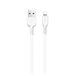 Cablu de date HOCO X13 (USB - fulger, 100cm, anti-rupere) ALB