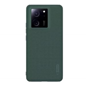 Protector de telefon din plastic NILLKIN SUPER FROSTED PRO (rezistenta la impact, cauciucat, suprafata rugoasa) VERDE INCHIS Xiaomi 13T Pro, 13T