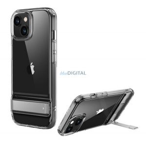 Protectie de telefon din silicon ESR CLASSIC HYBRID (rezistenta medie la impact, colt cu perna de aer, suport) TRANSPARENT Apple iPhone 15