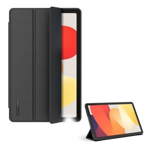 MADE FOR XIAOMI carcasa in picioare, efect piele (activ, cu deschidere laterala, TRIFOLD, suport desktop) NEGRU Xiaomi Redmi Pad SE