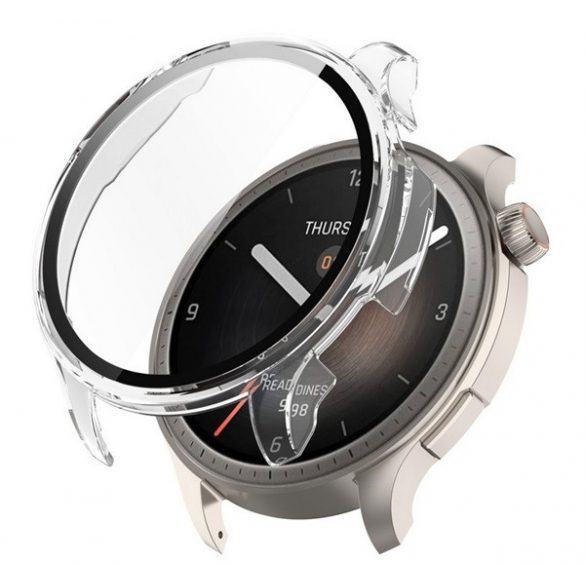 Rama din plastic (rezistenta la impact + sticla protectoare pentru ecran) TRANSPARENT Amazfit Balance